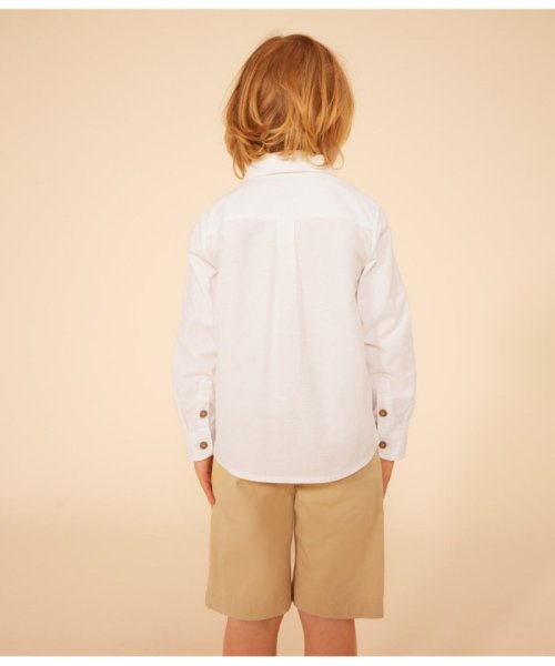 PETIT BATEAU(プチバトー)/コットンホワイトシャツ/img01