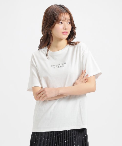 Honeys(ハニーズ)/Ｔシャツ付シアーシャツ シャツ ブラウス 長袖 シアー Tシャツ セット 羽織り 白 /img12