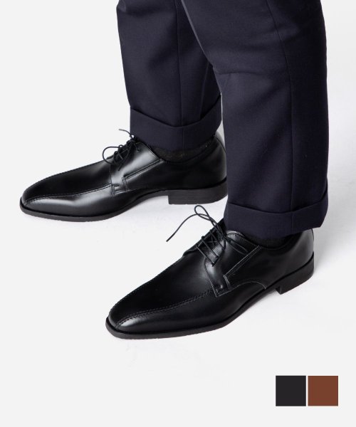 GUIONNET(GUIONNET)/ギオネ GUIONNET PG－CB23 ビジネスシューズ メンズ シューズ 革靴 日本製 本革 外羽根 スワローモカ 牛革 高級感 紳士靴 レザー セミスクエ/img01