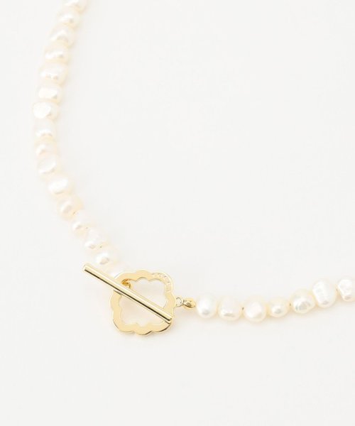 OPEN CLOVER PEARL NECKLACE 淡水バロックパール 2WAY ネックレス ネックレス H1394370858(10725円)