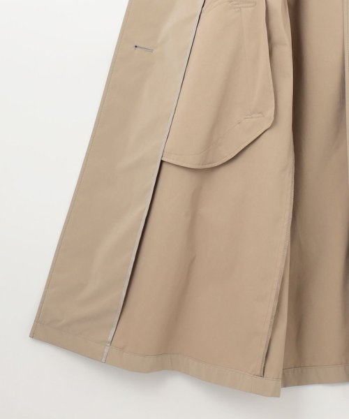 【洗える・撥水】Reポリアーティローザ シングル トレンチコート 