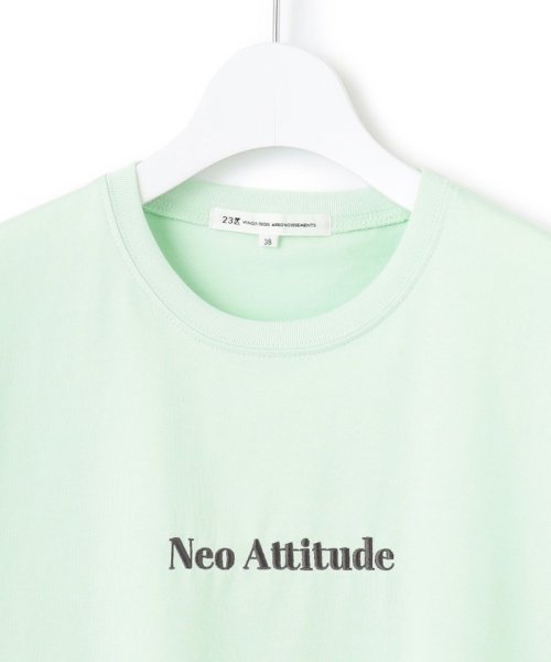 NIJYUSANKU（LARGE SIZE）(２３区（大きいサイズ）)/【洗える】Neo Attitude ロゴTシャツ/img16