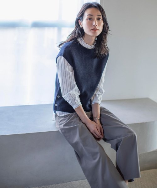 J.PRESS LADIES(J．プレス　レディス)/【洗える】LINEN COTTON ニット ベスト/img09