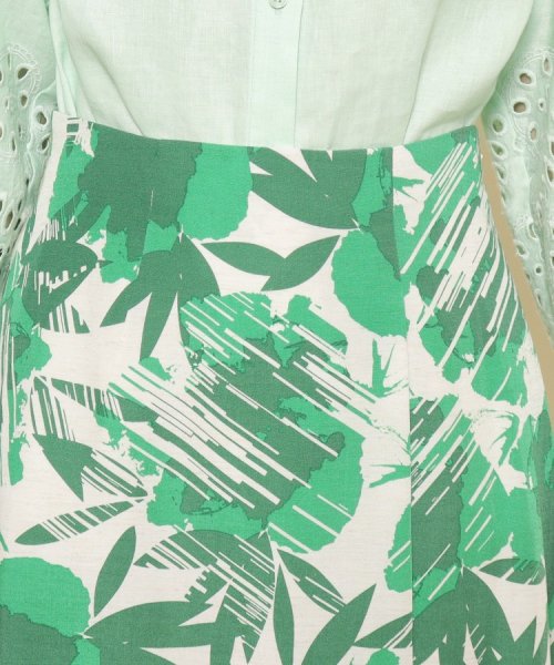 【洗える／花柄】ダイナミックな柄が映える フレアスカート Aラインスカート PET1253722986(9510円)