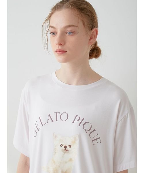 gelato pique(gelato pique)/【ラッピング済み】DOG柄ワンポイントTシャツ＆ショートパンツSET/img05
