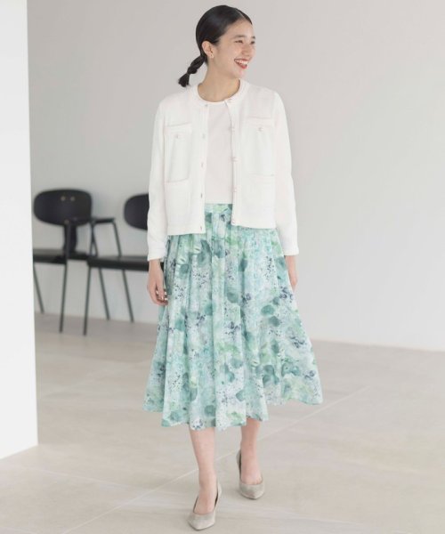 ピオニーシフォンプリント フレアスカート 人気・おすすめ｜使いやすい・旅行におすすめ 品質保証 全国発送 在庫限り
