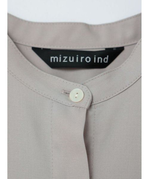 mizuiro ind(ミズイロインド)/mizuiro ind T/Rスタンドカラーフレアワンピース/img21