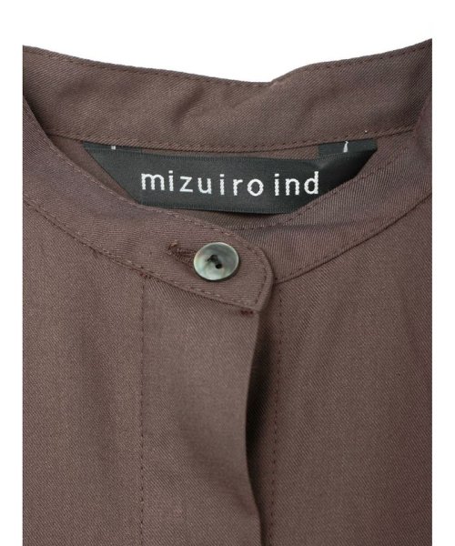 mizuiro ind(ミズイロインド)/mizuiro ind T/Rスタンドカラーフレアワンピース/img23