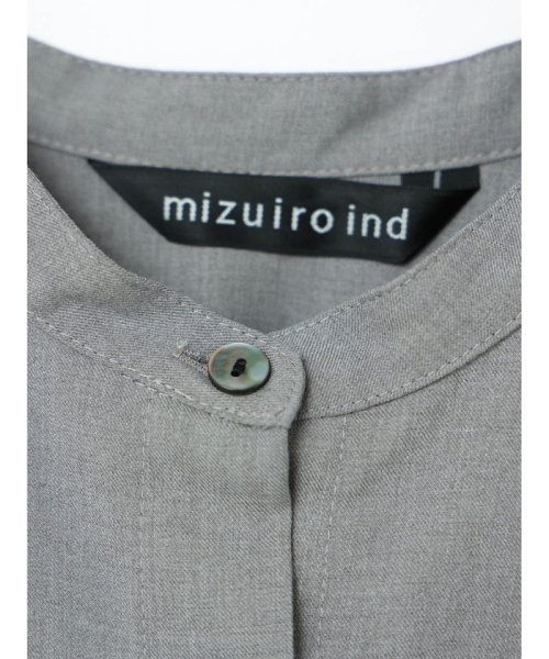mizuiro ind(ミズイロインド)/mizuiro ind T/Rスタンドカラーフレアワンピース/img24