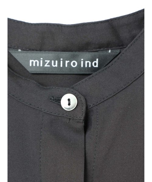 mizuiro ind(ミズイロインド)/mizuiro ind T/Rスタンドカラーフレアワンピース/img26