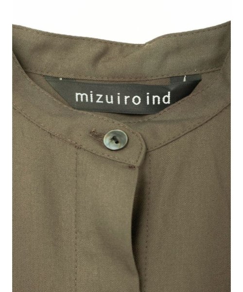 mizuiro ind(ミズイロインド)/mizuiro ind T/Rスタンドカラーフレアワンピース/img27