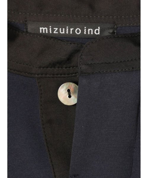 mizuiro ind(ミズイロインド)/mizuiro ind スタンドカラーラグビーチュニック/img21