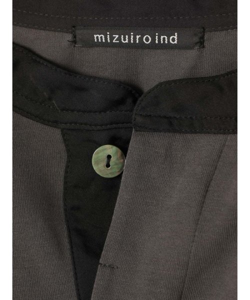 mizuiro ind(ミズイロインド)/mizuiro ind スタンドカラーラグビーチュニック/img22