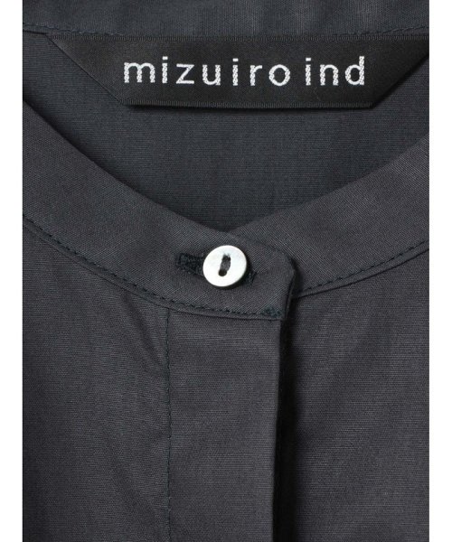 mizuiro ind(ミズイロインド)/mizuiro ind スタンドカラーAラインシャツ/img22