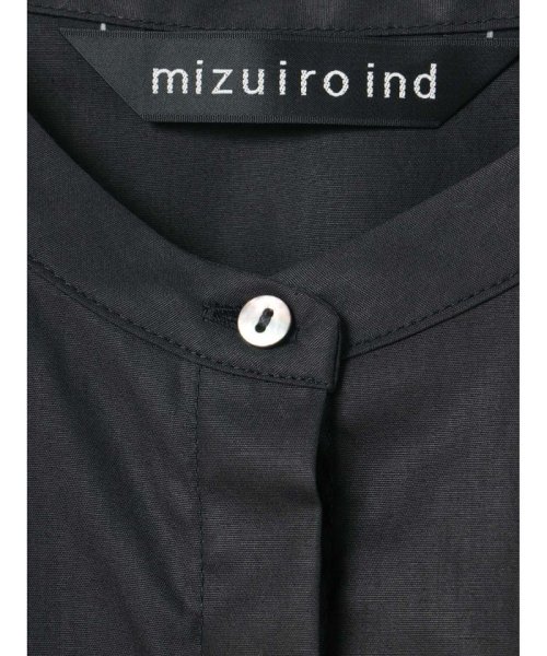 mizuiro ind(ミズイロインド)/mizuiro ind スタンドカラーAラインシャツ/img23