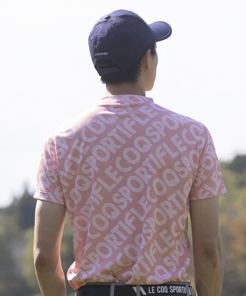 le coq sportif GOLF (ルコックスポルティフ（ゴルフ）)/【ストレッチフォーサー】総柄モックネック半袖シャツ/img10