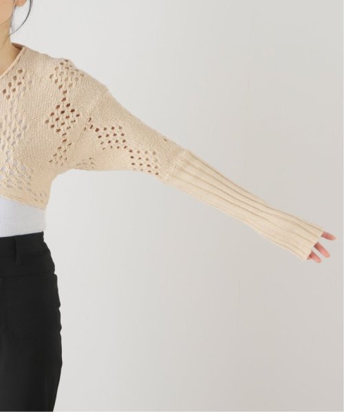 JOINT WORKS(ジョイントワークス)/【OPEN YY / オープンワイワイ】ARGYLE POINTELLE KNIT BOLERO/img11