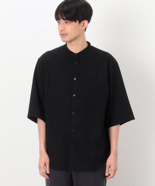 COMME CA ISM MENS(コムサイズム（メンズ）)/ファンクショナル バンドカラー 七分袖 シャツ/img04