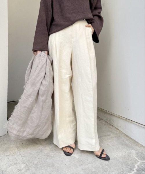 Plage(プラージュ)/VIS/LINEN TUCK WIDE パンツ/img06