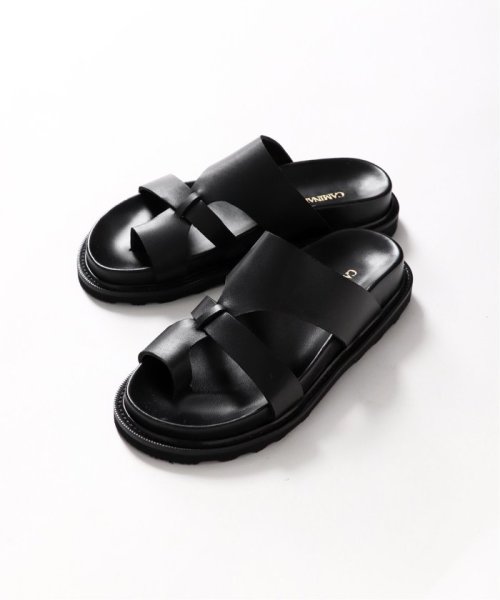 【CAMINANDO/カミナンド】THUMB LOOP SLIDES：サンダル VERMEIL par CAMINANDO/カミナンド