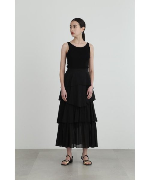 コットンシフォンランダムティアードスカート 人気・おすすめ｜使いやすい・旅行におすすめ 品質保証 全国発送 在庫限り