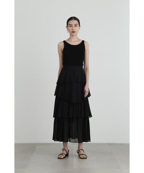 コットンシフォンランダムティアードスカート 人気・おすすめ｜使いやすい・旅行におすすめ 品質保証 全国発送 在庫限り