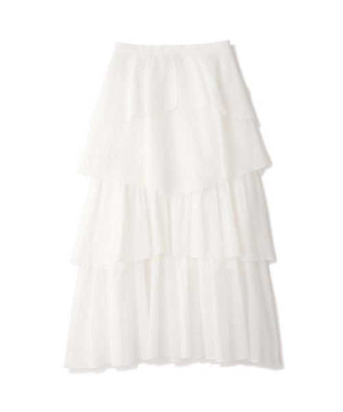 コットンシフォンランダムティアードスカート 人気・おすすめ｜使いやすい・旅行におすすめ 品質保証 全国発送 在庫限り