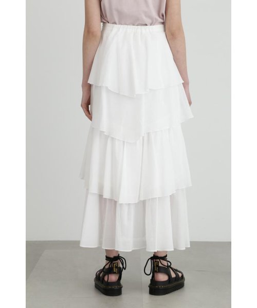 コットンシフォンランダムティアードスカート 人気・おすすめ｜使いやすい・旅行におすすめ 品質保証 全国発送 在庫限り