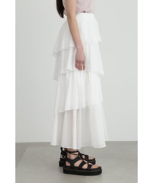 コットンシフォンランダムティアードスカート 人気・おすすめ｜使いやすい・旅行におすすめ 品質保証 全国発送 在庫限り