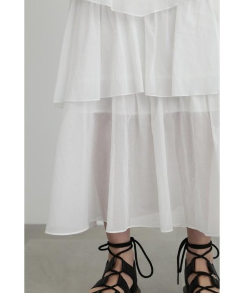 コットンシフォンランダムティアードスカート 人気・おすすめ｜使いやすい・旅行におすすめ 品質保証 全国発送 在庫限り