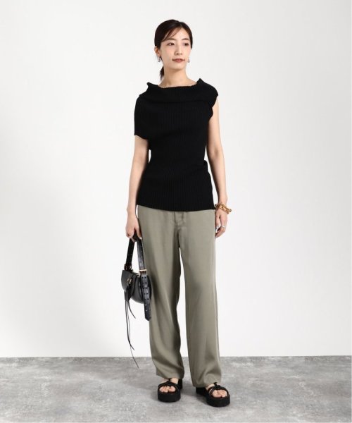 【UJOH/ウジョー】Asymmetry リブニット VERMEIL par UJOH/ウジョー