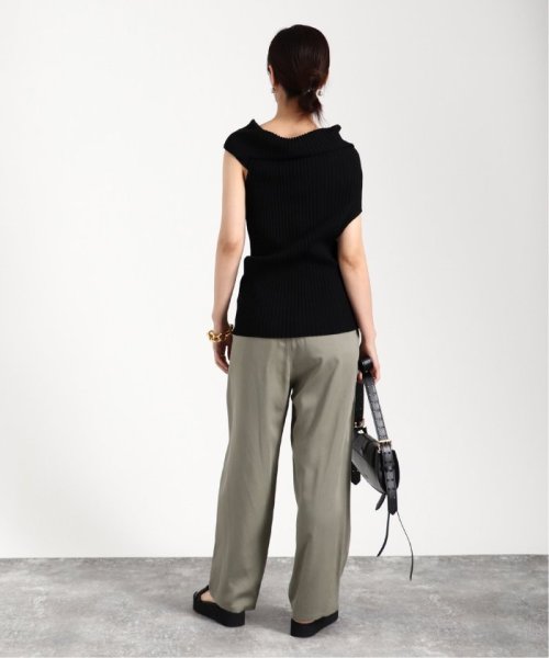 【UJOH/ウジョー】Asymmetry リブニット VERMEIL par UJOH/ウジョー