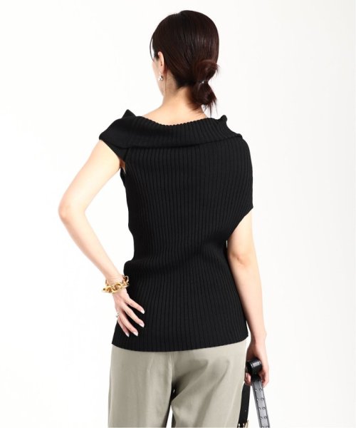 【UJOH/ウジョー】Asymmetry リブニット VERMEIL par UJOH/ウジョー