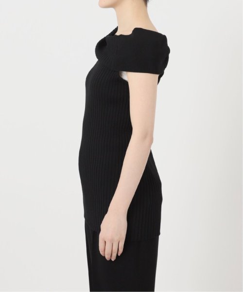 【UJOH/ウジョー】Asymmetry リブニット VERMEIL par UJOH/ウジョー