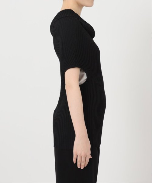 【UJOH/ウジョー】Asymmetry リブニット VERMEIL par UJOH/ウジョー