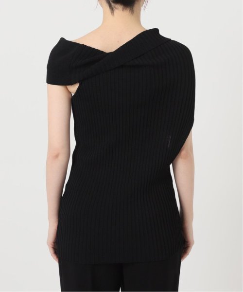 【UJOH/ウジョー】Asymmetry リブニット VERMEIL par UJOH/ウジョー