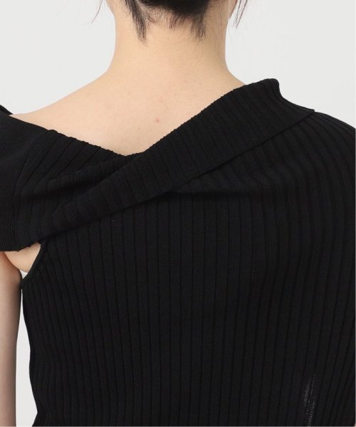 【UJOH/ウジョー】Asymmetry リブニット VERMEIL par UJOH/ウジョー