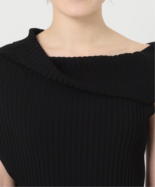 【UJOH/ウジョー】Asymmetry リブニット VERMEIL par UJOH/ウジョー