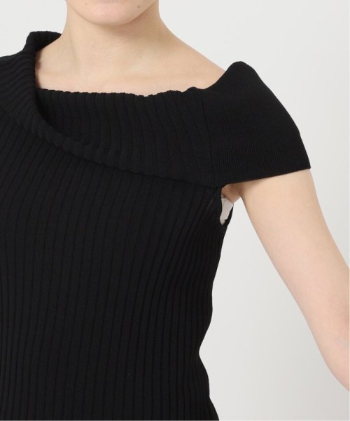 【UJOH/ウジョー】Asymmetry リブニット VERMEIL par UJOH/ウジョー