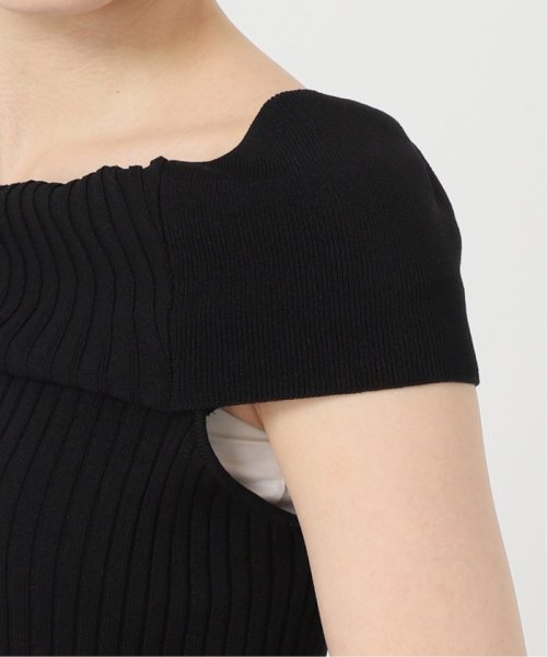 【UJOH/ウジョー】Asymmetry リブニット VERMEIL par UJOH/ウジョー