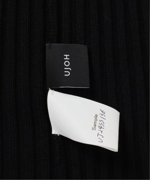 【UJOH/ウジョー】Asymmetry リブニット VERMEIL par UJOH/ウジョー