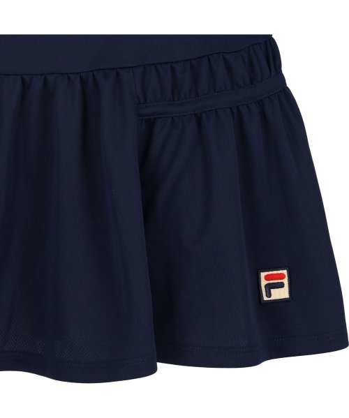 FILA（ZETT Ladies）(フィラ（ゼット　レディース）)/【テニス】無地 切替ギャザースコート レディース/img11