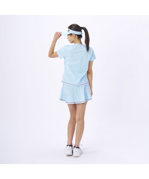 FILA（ZETT Ladies）(フィラ（ゼット　レディース）)/【テニス】サッカーストライプ スクエアネックシャツ レディース/img05