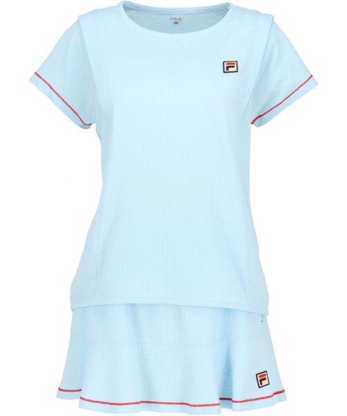 FILA（ZETT Ladies）(フィラ（ゼット　レディース）)/【テニス】サッカーストライプ ラウンドネックシャツ　レディース/img05