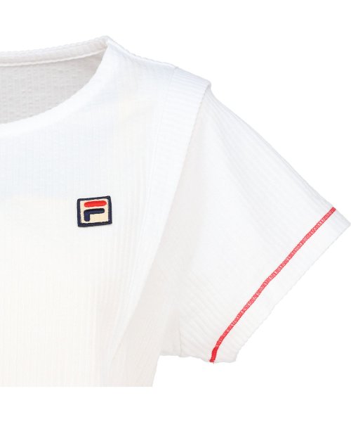 FILA（ZETT Ladies）(フィラ（ゼット　レディース）)/【テニス】サッカーストライプ ラウンドネックシャツ　レディース/img13