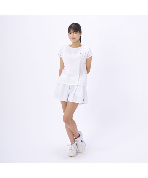 FILA（ZETT Ladies）(フィラ（ゼット　レディース）)/【テニス】サッカーストライプ ラウンドネックシャツ　レディース/img14