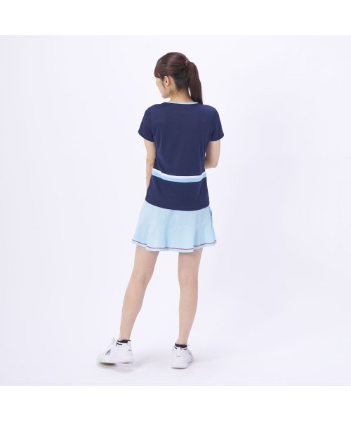 FILA（ZETT Ladies）(フィラ（ゼット　レディース）)/【テニス】サッカーストライプ 裾フレア スコート レディース/img05