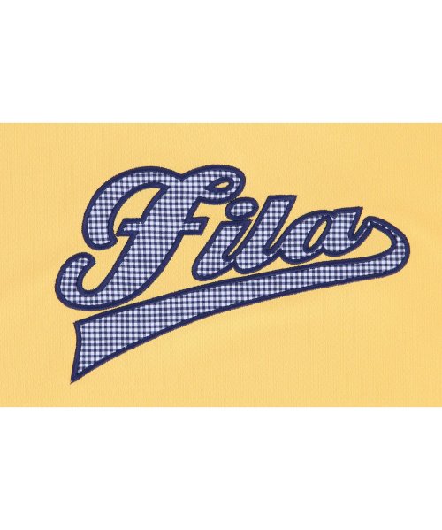 FILA（ZETT Ladies）(フィラ（ゼット　レディース）)/【テニス】ギンガムチェック柄 バックホールメッシュ アップリケTシャツ レディース/img03