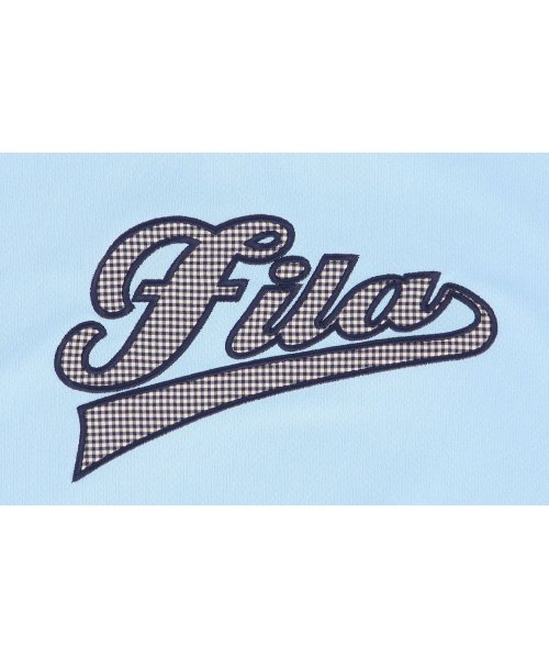 FILA（ZETT Ladies）(フィラ（ゼット　レディース）)/【テニス】ギンガムチェック柄 バックホールメッシュ アップリケTシャツ レディース/img07