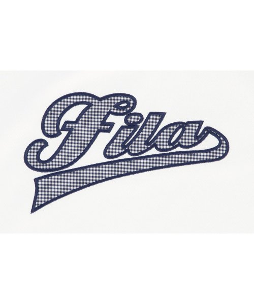 FILA（ZETT Ladies）(フィラ（ゼット　レディース）)/【テニス】ギンガムチェック柄 バックホールメッシュ アップリケTシャツ レディース/img16